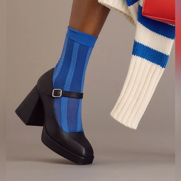 New Angel Alarcon x Anthropologie Zakia Mary Jane 10 Brown Leather Platform Shoe - Picture 6 of 10